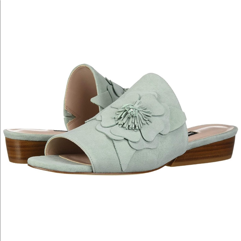 Nine West Lucienne Suede Slide Sandal